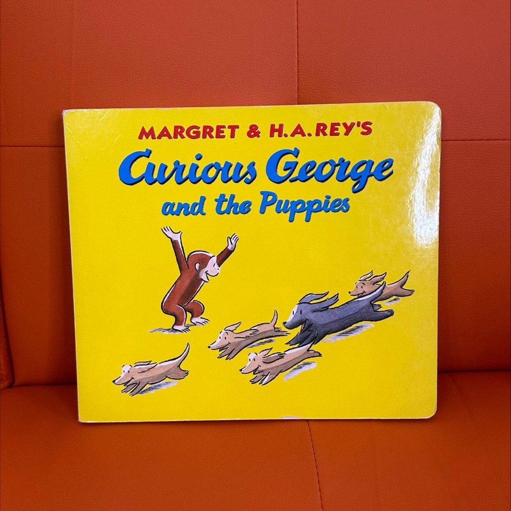 1998 CURIOUS GEORGE AND THE PUPPIES LARGE BOARD‎ BOOK